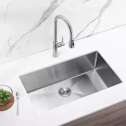 Zdjęcie produktu Zlewozmywak stalowy jednokomorowy podwieszany Santa inox 74x44 cm 7