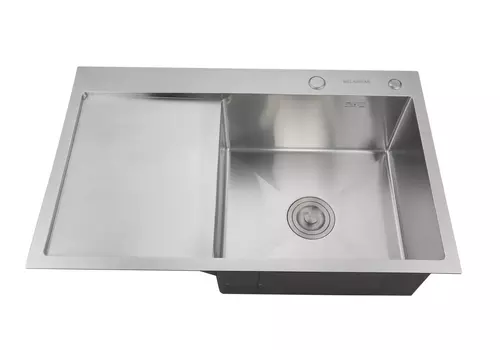 Zdjęcie produktu Zlewozmywak stalowy IRMA inox 78 x 49 cm ZESTAW + dozownik + ociekarka 6